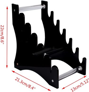 Підставка для ножів, Тримач для ножів, Підставка для демонстрації ножів, Вітрина, Колекційний настільний ніж (чорний 2 комплекти)
