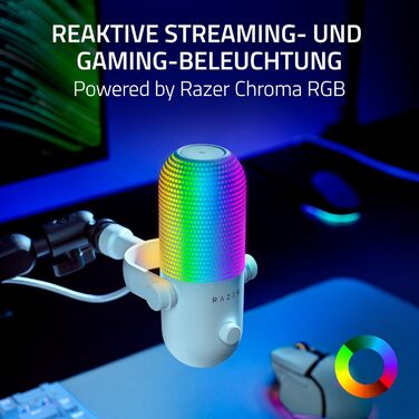 Мікрофон Razer Seiren V3 Mini USB - компактний, з LED-індикатором та функцією Tap-to-Mute