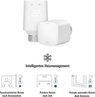 Eve Thermo (Matter, 5-те покоління) - Розумний термостат на радіатор, економія тепла, сумісний з Alexa, Apple Home, Samsung SmartThings, Google Home, Matter