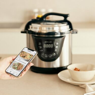 Електричний сковорода-каструля NEWLUX Chef Pot V110, 6L, 10 програм, 1000W, таймер 24год, 2 режими тиску