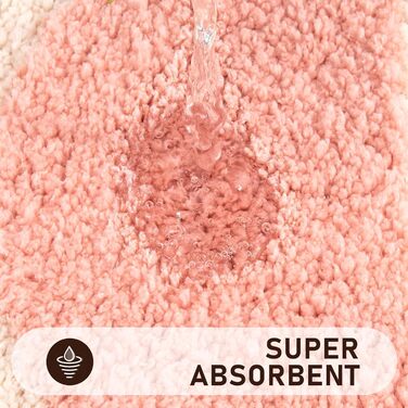 Набір для ванної кімнати Boho від Pauwer, 3 шт: килимок з мікрофібри (антиковзаючий), рушники для душу та унітазу, бежевий, 18'x26' + 18'x48' + U-подібний 20'x24'