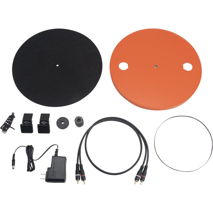 Вініловий програвач JBL Spinner BT з Bluetooth та aptX HD, чорний/помаранчевий, преміум-якість