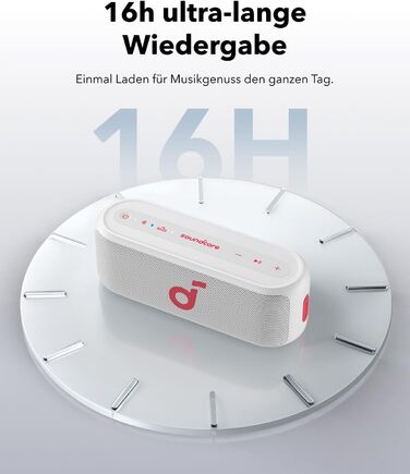 Soundcore Select 2S: Портативна Bluetooth-колонка з 20W, BassUp™ та IPX7 захистом (біла)
