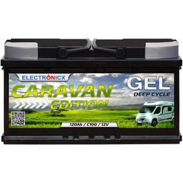 Акумулятор 12V120Ah GEL для сонячних батарей Caravan Edition, човнів, автофургонів, кемпінгу