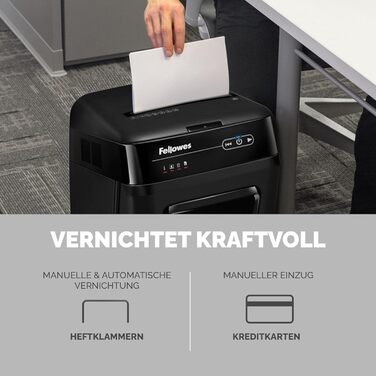 Fellowes Autofeed Aktenvernichter AutoMax 90M: Шредер для документів, автоматичний, офісний, Fellowes