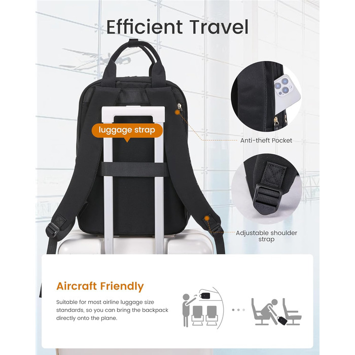 LOVEVOOK Рюкзак для жінок, 15.6 дюймів, рюкзак для школи, підлітки, дівчатка, елегантний, для подорожей, рюкзак для університету, робочий, водонепроникний, для роботи, подорожей, навчання, "LOVEVOOK"