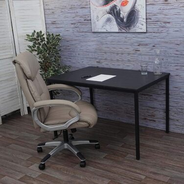 Стіл для переговорів Офісний стіл Стіл для семінарів, 120x80см МДФ - (вид чорного дуба)