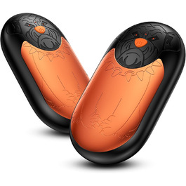 Електричний гріє для рук 2 шт. | Перезарядний кишеньковий гріє з 3 режимами нагріву, 6000mAh. Для жінок, чоловіків, кемпінгу, полювання, гольфу (Помаранчевий)