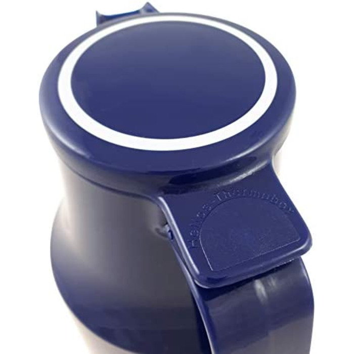 Термос Helios Thermoboy 0,6 л з кришкою-кляпом, синій, для миття в посудомийній машині