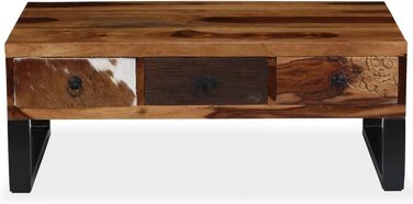 Журнальний столик vidaXL Sheesham Wood 90х50х35 см коричневий