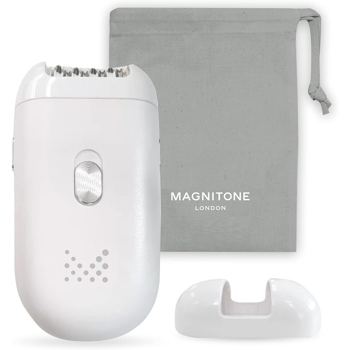 Епілятор Magnitone PluckIt2, міцний, для ніг, пахв і бікіні, USB, 2 головки, з кишенею