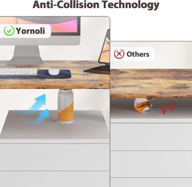 Електричні ніжки для столу з регулюванням висоти, з потужним мотором, на коліщатках, з 3 рівнями пам'яті та захистом від зіткнень, 72-116 см