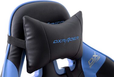 Ігрове крісло Robas Lund DX Racer Sport OK 132, регульоване по висоті ергономічне крісло керівника (чорно-синій)