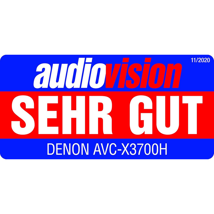 Канальний AV-підсилювач Denon AVC-X3700H, 8K, Dolby Atmos, Alexa, HEOS, чорний (2020), 9.2-