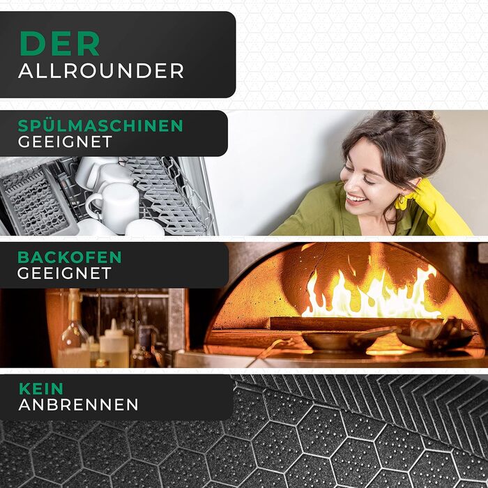 Набір сковорідок FIXLINE® Premium Ø28 та 24 см - для всіх типів плит (включно з індукцією) - антипригарне покриття, стійке до подряпин - для духовки до 230℃ - стильний фактурний дизайн - популярний набір