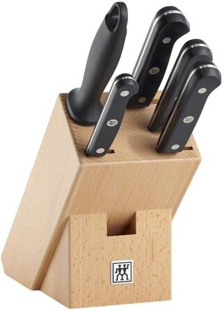 Набір ножів Zwilling Gourmet 6 предметів, нержавіюча сталь, срібно-чорний, 38 x 28 x 28 см