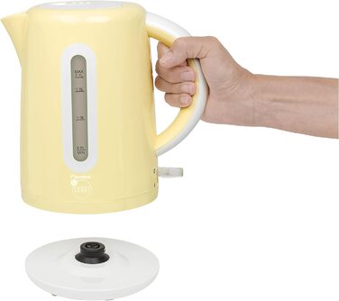 Чайник Bestron Design з автоматичною зупинкою для приготування їжі, Royal Mint, 1,7 л, 2200 Вт, (ваніль)