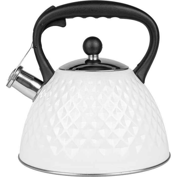 Чайник електричний Induktion 3L з автоматичним свистком - нержавіюча сталь, для індукційних, газових та електричних плит