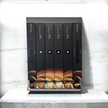 Настінний тримач для капсул Nespresso (6 шт.) - органайзер з нержавіючої сталі, мінімалістичний, для кухні