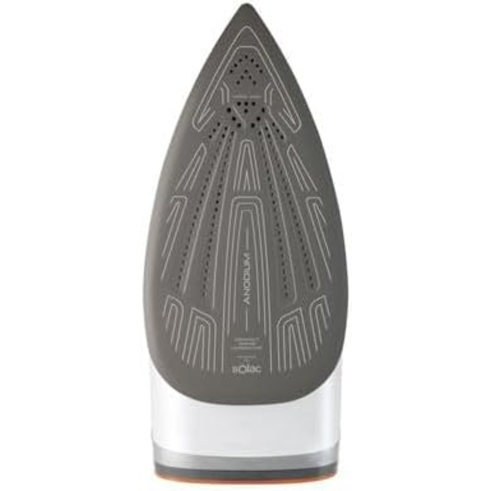 Праска з пароутворенням Solac CVG9511 - праска з керамічним покриттям, 2800 Вт, чорний, помаранчевий, білий