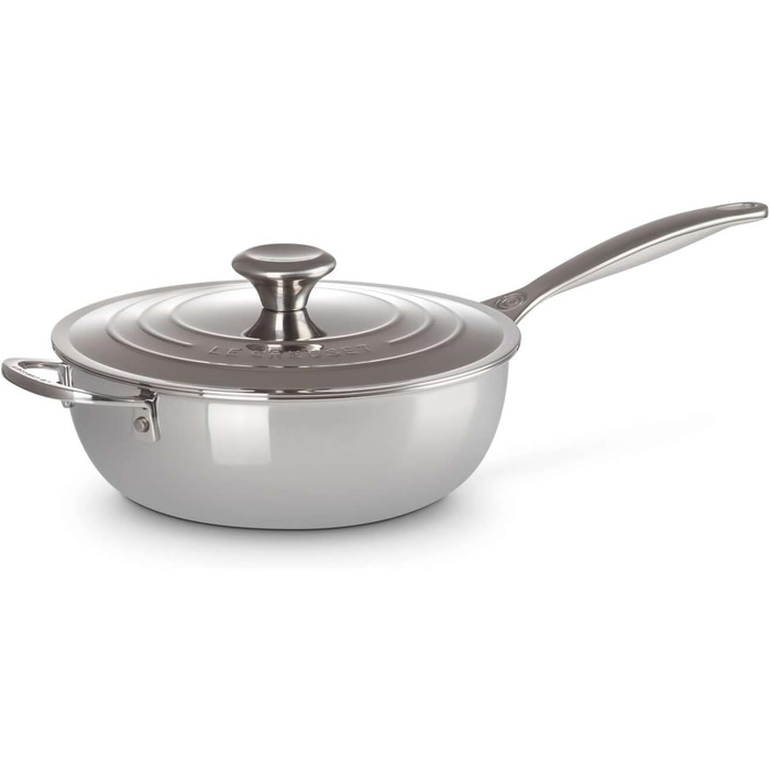 LE CREUSET Набір сковорідок з антипригарним покриттям 24 см (3 шт.) з нержавіючої сталі 3-ply PLUS