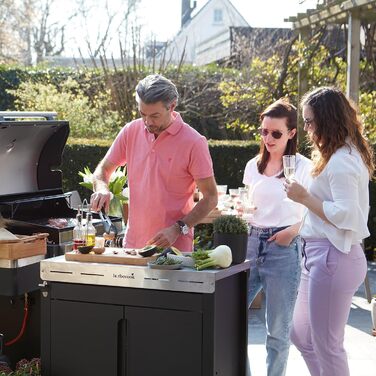 Барбекю-стіл Barbecook Premium Buddy з місцем для зберігання та вбудованим відкривачем для пляшок, для газового гриля, 84 x 46 x 90 см