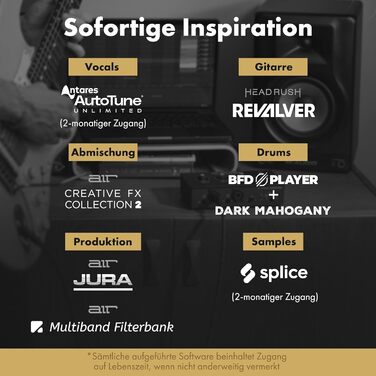 Аудіоінтерфейс M-Audio M-Track Duo для запису, стрімінгу та подкастів - 2 XLR/Line входи, 192kHz, з програмним забезпеченням