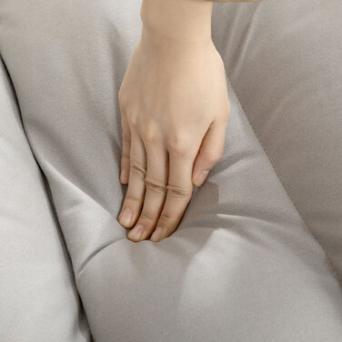 Крісло, поворотне, з регульованою спинкою, з імітацією шкіри, сталевий каркас, світло-сіре, розміри 62 x 70 x 95 см