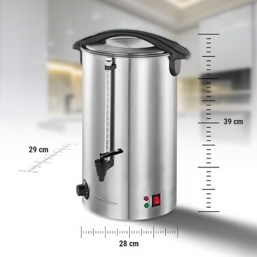 Автомат гарячих напоїв ProfiCook® PC-HGA 1196, 7л, з нержавіючої сталі | Для глінтвейну, чаю та кави | Обігрів та підтримання тепла
