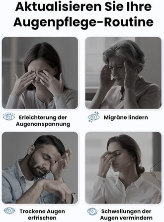 Масажер для очей Bob and Brad EyeOasis 2 з підігрівом, музикою та компресією, електричний. Зменшує темні кола та сухість очей. Маска для очей з пультом керування.