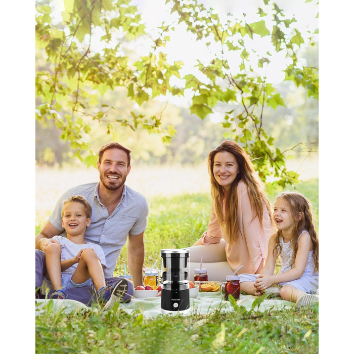 Електрична прес для цитрусових: соковитискач USB для апельсинів, лимонів, грейпфрутів (чорний + срібло)