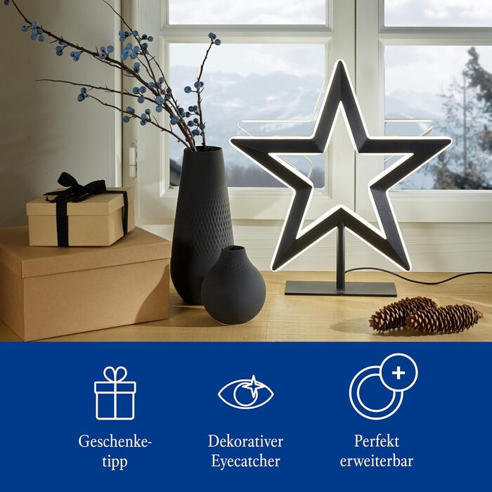 Villeroy & Boch ваза Manufacture Noir, чорна матова, кераміка, 3 шт., для пампасу, велика, преміум-якість