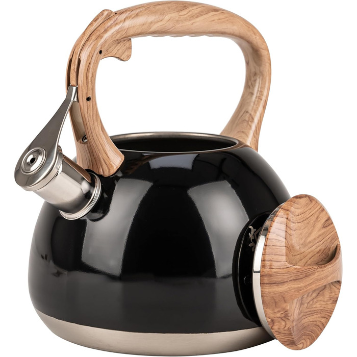 Чайник Karl Hausmann Induktion 3L з автоматичним свистком - нержавіюча сталь, підходить для всіх плит