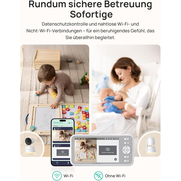 Відеоняня Dr.Care LumiView з камерою та монітором 5