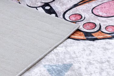 Дитячий килим Bambino Tiger, індійський, протиковзкий - білий 140x190 см