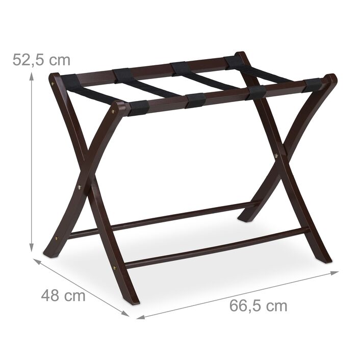 Підставка для валізи клапана, дерево Relaxdays