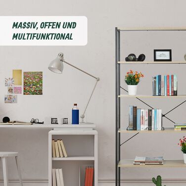 Стелаж Relaxdays з 6 секціями в індустріальному стилі