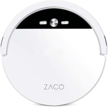 Робот-пилосос ZACO з функцією миття підлоги, 3000 Па, керування Alexa/app, ідеально підходить для шерсті домашніх тварин, килимів і твердої підлоги (V4)