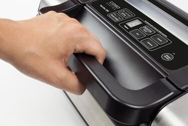 Професійний вакууматор CASO FastVac 500 для бізнесу, вакуумний пакувальник з подвійним швом та потужним насосом 20 л/хв, комплект з 2 рулонами фольги