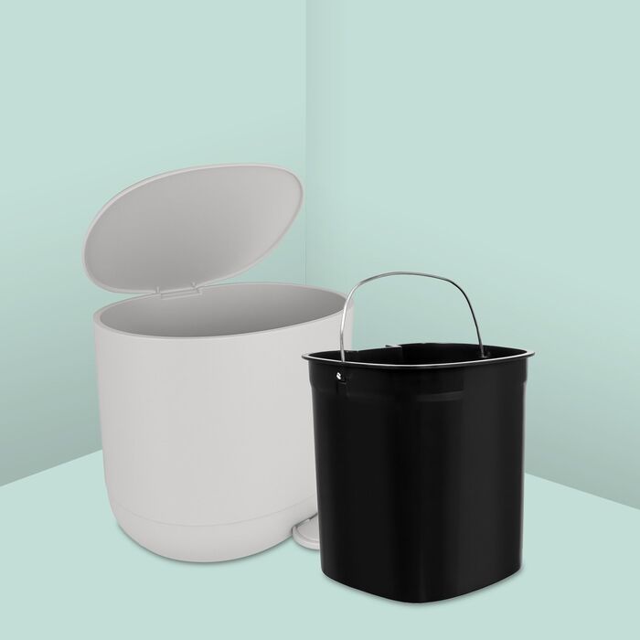 Відро для сміття Relaxdays з м'яким закриттям, 7 л