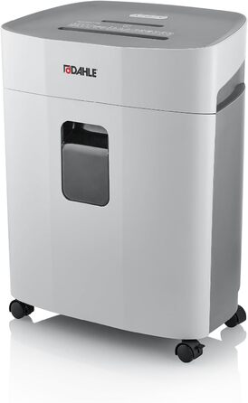 Шредер Dahle PaperSAFE PS 240: 10 листів, рівень безпеки P4, частинковий різак, без масла та обслуговування, 25 літрів, сірий