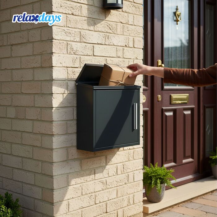 Скріпка Relaxdays - Металева поштова скринька