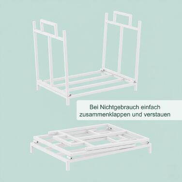 Підставка для дров Relaxdays складна металева