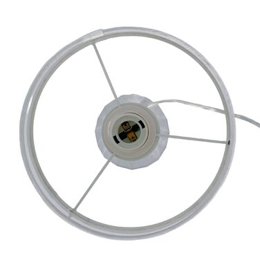 Лампа для столу Relaxdays з кришталевою основою та тканинним абажуром