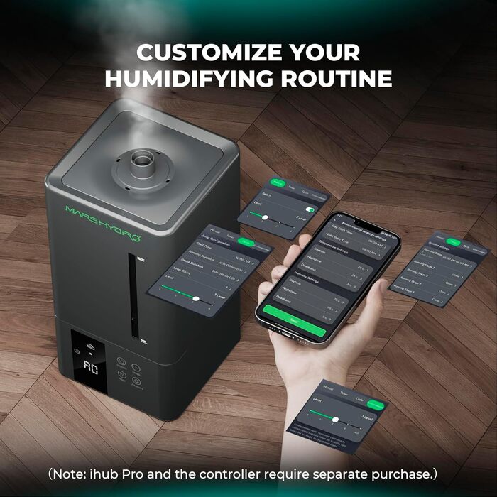 Зволожувач повітря для рослин MARS HYDRO 6л з таймером, ультразвуковий, для гроубоксів та теплиць