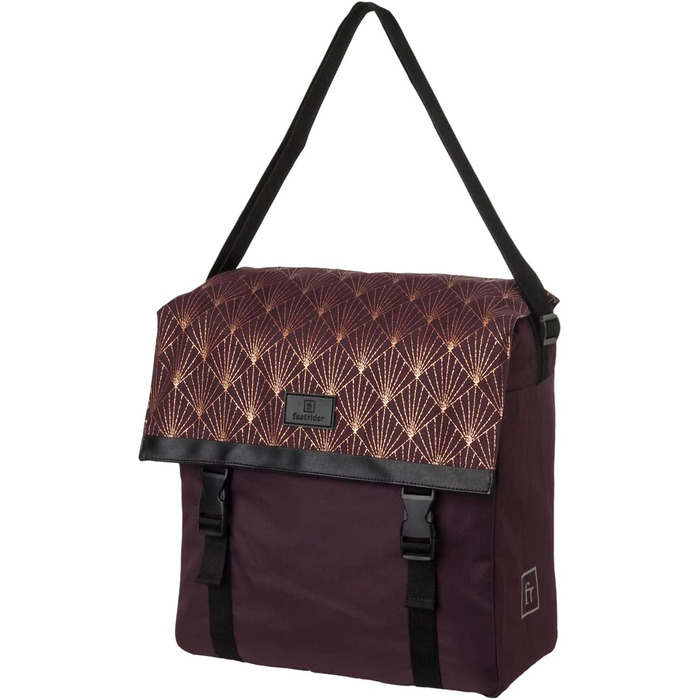 FAST RIDER Fastrider Nara Single Pannier Trend (Deco Aubergine), FAST RIDER Fastrider Nara Single Pannier Trend (Deco Aubergine)