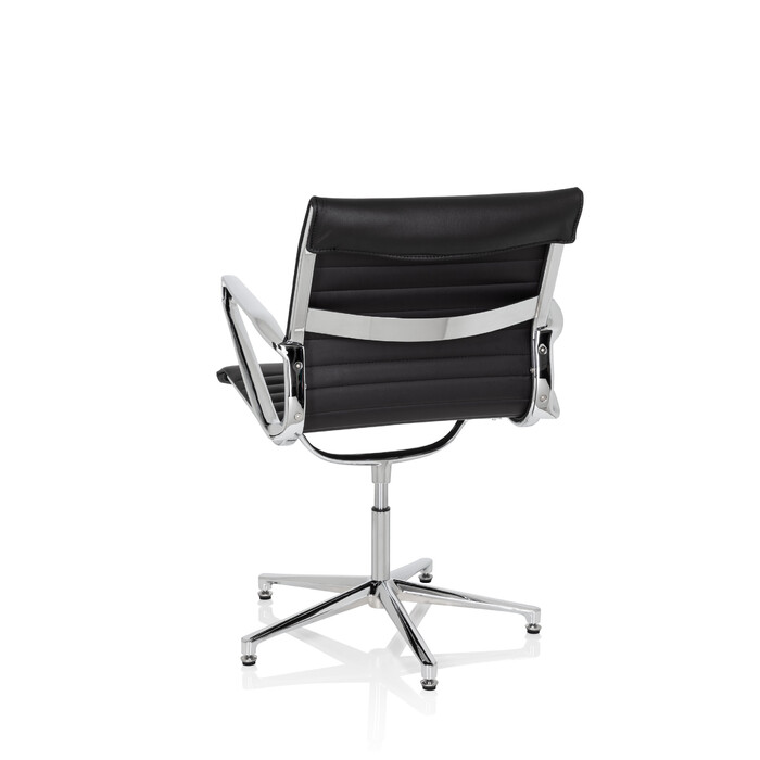 Крісло для конференцій / Крісло для відвідувачів PARIBA V IV Leather Black HJH OFFICE