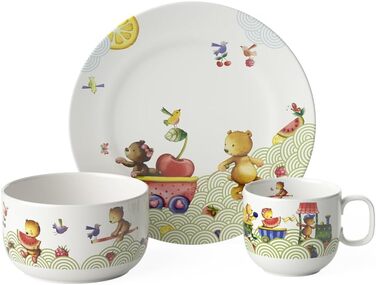 Набір дитячого посуду Villeroy & Boch Hungry as a Bear (3 шт.) - зелений, преміум-посуд