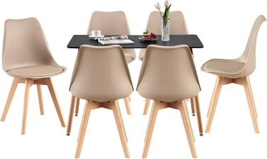 Обідній комплект: стіл 110 см + 4 стільці. Білий стіл та світло-хакі стільці. Підходить для кухні, вітальні, офісу.