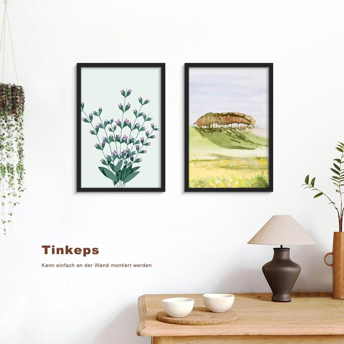 Набір фоторамок 3 шт 70x50 см, дерев'яні рамки для фото, картин, постерів (чорні, 30x45 см)